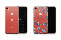 Apple iPhone XR UV TPU Clear Case Mockup 2018 Product Image 3