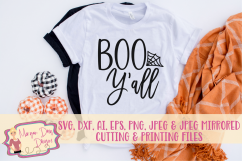 Boo Y'all SVG, DXF, AI, EPS, PNG, JPEG Product Image 1