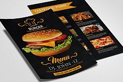Double Sided Food Menu Flyer Product Image 2