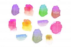 Watercolor Splotches Blob Clipart Product Image 9