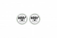 Boo! Ghost ITH Halloween Feltie Embroidery Design Product Image 5