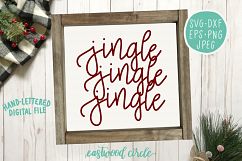 Jingle Jingle Jingle Hand Lettered SVG Product Image 2