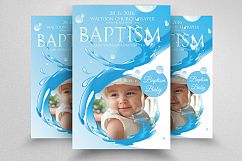 Baby Baptism Flyer Product Image 1