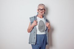 Old Woman T-Shirt Mock-Up Product Image 17