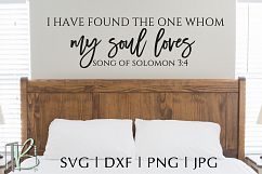 I have found the One Whom My Soul Loves SVG Product Image 1
