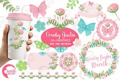 Country Garden Florals clipart, graphics, illustrations AMB-1062 Product Image 1