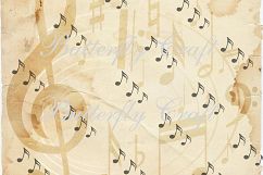 Music notes scrapbook paper, vintage music digital paper, digital notes paper, vintage notes digital paper,vintage notes backround paper Product Image 4