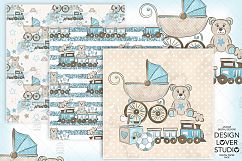 Baby Boy digital paper pack Product Image 3