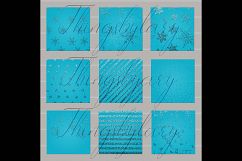 16 Blue Glitter Christmas Printable Digital Papers 12 inch Product Image 6