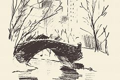Sketch of a central park (New York) Product Image 2