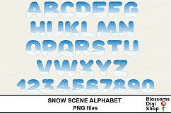 Snow Scene Alphabet Clipart Product Image 2