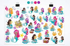 Mermaids graphics and illustrations Product Image 2