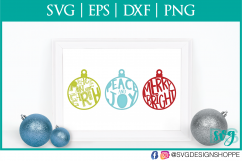 Christmas Ornaments, Christmas, SVG, SVG files for Cricut Product Image 1