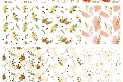 Autumn seamless pattern pack, golden fall digital paper Product Image 5
