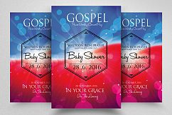 Baptism Sunday Church Flyer Template Product Image 1