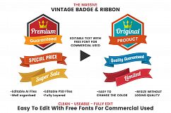 1046 VINTAGE BADGE &amp; RIBBON Product Image 2