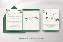Classy Tropical Wedding Invitation Suite Product Image 4