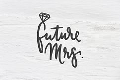 Future Mrs. wedding SVG, EPS, PNG, DXF Product Image 1