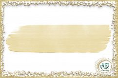 Ochre Amber Brush Strokes Clipart Autumn Golden Glitter  24 PNG - transparent background images Product Image 23