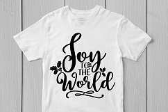 Joy To The World - Christmas SVG EPS DXF PNG Cutting Files Product Image 2
