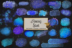 Among Stars Clipart Product Image 1
