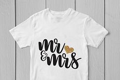 Mr And Mrs - Wedding SVG EPS DXF PNG Cutting Files Product Image 3