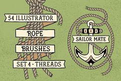 Sailor Mate&#039;s Rope Brushes IV - Threads Product Image 1