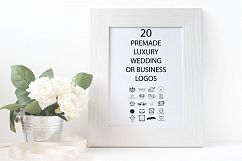 20 PREMADE FEMININE, LUXURY WEDDING OR BUSINESS LOGOS Product Image 3