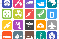 150 Law &amp; Order Filled Round Corner Icons Product Image 2