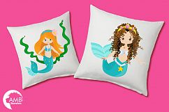 Mermaid Mini Bundle clipart, graphics, illustrations AMB-205 Product Image 2