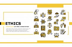 Business Ethics Moral Landing Header Vector Product Image 1