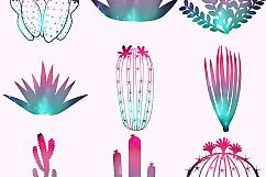 Cactus Silhouette Clipart Product Image 3