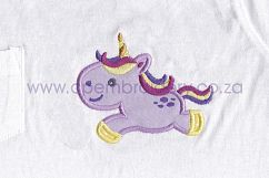 Unicorn Baby Cute Horse Pony Jumping Applique Product Image 10