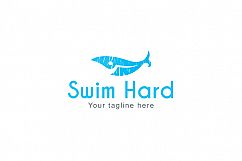 Swim Hard - Simple Abstract Stock Logo Template for Water Sports  Product Image 1