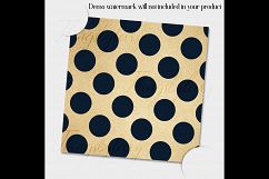 16 Cute Owl Pattern Gold Foil and Navy Blue Digital Papers Product Image 4