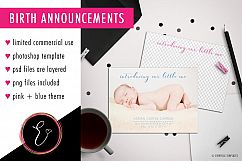 Design Your Own Birth Announcement, Diy Templates Product Image 1