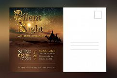 Silent Night Postcard Template Product Image 5
