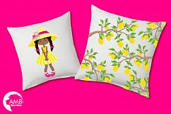 Lemonade clipart, lemonade girls, clipart graphics, illustrations AMB-897 Product Image 4
