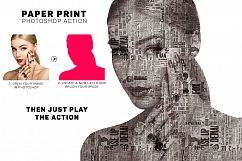Paper Print Photoshop Action Product Image 4