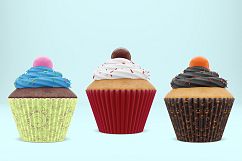 Cupcake mockup. Product place. PSD object mockup. Product Image 6
