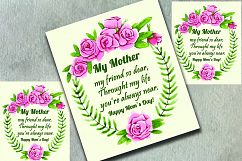 floral Mother&#039;s day Greeting Card Product Image 1