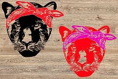 Panther Head bandana SVG Cutting Files 1030s Product Image 2