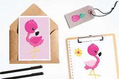 Flamingo graphics and illustrations Product Image 4