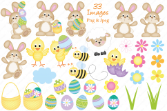 Easter clipart, Easter bunny graphics &amp; illustrations Product Image 2