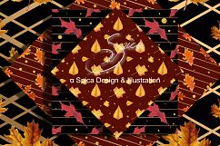 Gold autumn digital paper Product Image 3