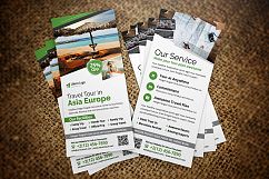 Holiday Travel Postcard &amp; Rack card DL Flyer Product Image 3