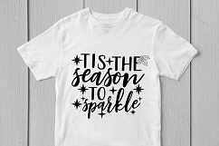 Tis the season to sparkle - Christmas SVG EPS DXF PNG File Product Image 2