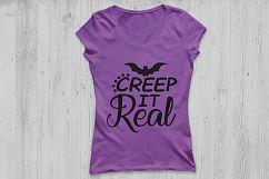 Creep It Real SVG, Halloween Svg, Bat svg, Trick or Treat. Product Image 2