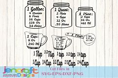 Kitchen SVG, Kitchen Measurements Conversion Chart SVG Product Image 1