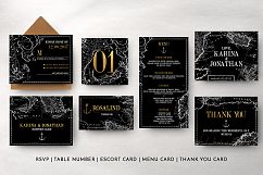 Vintage Map Wedding Invitation Suite Product Image 11